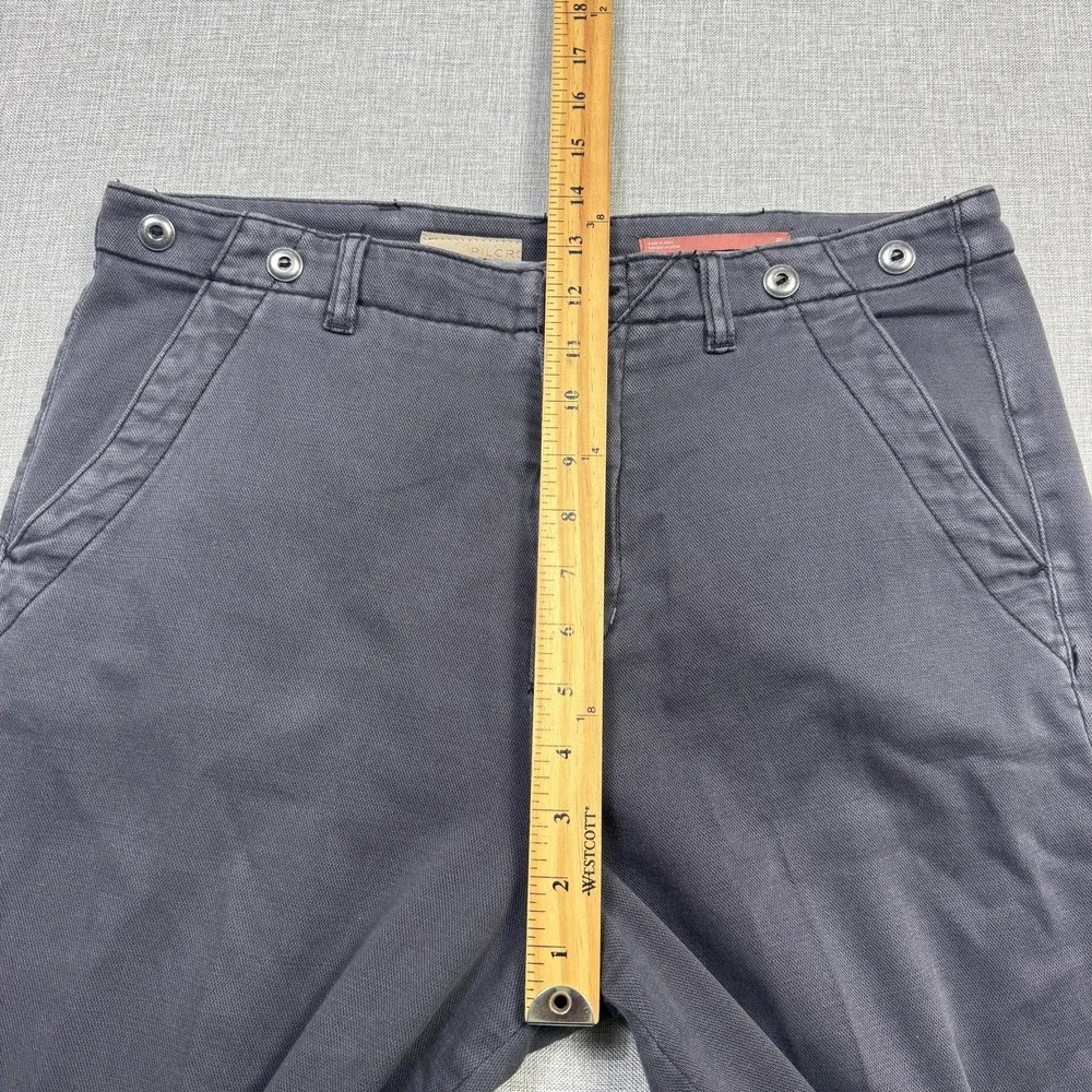 Pilcro Pants Womens‎ 27 Gray Chino Cotton Spandex Twill Wide-Leg Pockets Stretch